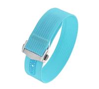 JVEIWAD Canvas Nylon Strap 20mm Compatible With Omega XCompatible With Swatch MoonSwatch Men Women Sport Folding Buckle WatchBand For Seiko Bracelet(Sky Blue)