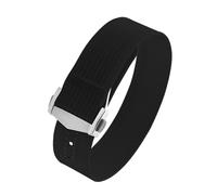 JVEIWAD Canvas Nylon Strap 20mm Compatible With Omega XCompatible With Swatch MoonSwatch Men Women Sport Folding Buckle WatchBand For Seiko Bracelet(Black)