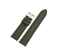 JVEIWAD Compatible With Blancpain 50 Watch Strap Carbon Fiber Nylon Cloth Pattern Leather Waterproof Watchbands Moonswatch Accessories 20mm 22m(Green Green Line,22MM)