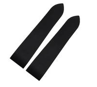 JVEIWAD Compatible With Cartier Santos 100 W2020007 Waterproof Rubber Watch Strap 25mm Black Soft Silicone Stainless Steel Watch Buckle Watchband(Black NO Buckle)