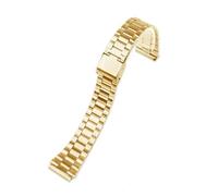 JVEIWAD Compatible With CASIO A158/A159/A168/A169 /B650 /AQ230 /AE500W Solid Stainless Steel Watchband For Classic Small Square Silver Block Strap(3 beads rosegold)