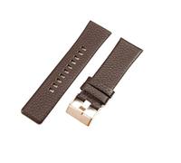 JVEIWAD Compatible With Cow Leather Watch Strap Compatible With Diesel Dz4323 1657 4318 Dz7312 Dz7257 Watchband 24 26 28 30mm Bracelet Belt Black Brown White(Brown-Rose Buckle,22mm)