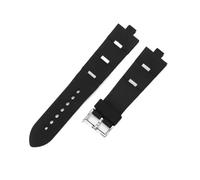 JVEIWAD Compatible With DP42C14SVDGMT Convex Silicone Watchband Bracelet Accessories 22 * 8mm 24 * 8mm Rubber Strap Men And Women Wristband(Red Black)