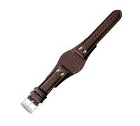 JVEIWAD Compatible With Fossil CH2564 CH2565 Leather Watch Strap Stainless Steel Buckle Bracelet Accessories Watchband 22mm(Brown)