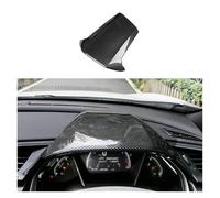 JVEIWAD Compatible With Honda Civic 10th Gen Carbon Fiber Dashboard Steering Wheel Decoration Cover Center Console Instrument Panel Car Accessories(Glossy Carbon,Right-hand drive)
