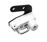 JVEIWAD Compatible with Kawasaki Eliminator 500 Motorcycle Helmet Lock -Theft Helmet Security Locks with 2 Keys Aluminum Alloy Accessories(White)