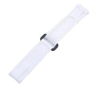 JVEIWAD Compatible With Rolex Strap 20mm Two Spring Bar Curved End Adjustable Nylon Fabric Watch Band DAYTONA SUBMARINER Diw Wristband(White-White line)