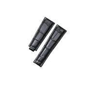 JVEIWAD Compatible With SWatch Bracelet Compatible With Rolex DAYTONA Calf Leather Watchband Accessories Waterproof Watch Strap 20mm Black Brown(Black)