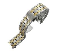 JVEIWAD Compatible With Tissot Classic T065 1853 .430 T065430A T065407 316L Stainless Steel 19mm Watch Strap Butterfly Clasp Watchband Bracelets(Silver gold)