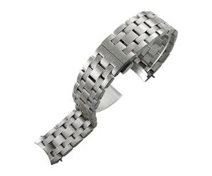 JVEIWAD Compatible With Tissot Classic T065 1853 .430 T065430A T065407 316L Stainless Steel 19mm Watch Strap Butterfly Clasp Watchband Bracelets
