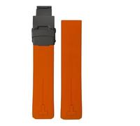 JVEIWAD Compatible With Tissot T-TOUCH COLLECTION T013.420 21mm Soft Silicone Rubber Watch Band Sport Waterproof Strap T091 T013420A(Orange black,T091 21mm)