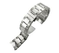 JVEIWAD Compatible With Tissot V8 T106 1853 .417 T106417 Curved End 22mm Solid Silver Metal Watchband Stainless Steel Watch Strap