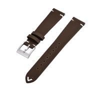 JVEIWAD Crazy Horse Hide Leather Strap 18mm 20mm 22mm Quick Release Leather Watch Bands For Traditional Watch(Deep Brown,18mm)