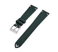 JVEIWAD Crazy Horse Hide Leather Strap 18mm 20mm 22mm Quick Release Leather Watch Bands For Traditional Watch(Green,22mm)