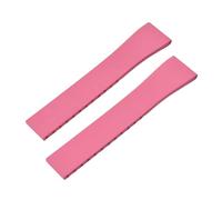 JVEIWAD CTS FKM Rubber Watch Band Strap 16mm 18mm 19mm 20mm 21mm 22mm Quick Release Black Buckle Cut-to-Size Sweatproof(Pink No Buckle,22mmx18mm)