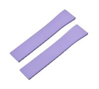 JVEIWAD CTS FKM Rubber Watch Band Strap 16mm 18mm 19mm 20mm 21mm 22mm Quick Release Black Buckle Cut-to-Size Sweatproof(Purple2 No Buckle,21mmx18mm)
