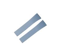 JVEIWAD Cut To Size Fluororubber Watch Band Fashion Quick Release Flat-end Universal CTS FKM Rubber Watch Strap 18mm 19mm 20mm 21mm 22mm(Sky Blue,22MMX18MM_SILVER BUCKLE)