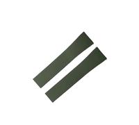 JVEIWAD Cut To Size Fluororubber Watch Band Fashion Quick Release Flat-end Universal CTS FKM Rubber Watch Strap 18mm 19mm 20mm 21mm 22mm(Green,22MMX18MM_GOLD BUCKLE)