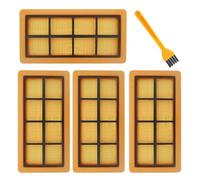 JVEIWAD Flat Pleated Compatible With 6.415-953.0/AD2 /AD3/AD4 /AD3.000/AD3.200 Ash Vacuum Cleaner Dust Cleaning Filter(4PCS)