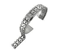 JVEIWAD For T126 Compatible With Tissot 1853 .010 Bellissima Small Lady Silver Rose Gold 12mm Watchband Accessories Stainless Steel Bracelets Women(Silver)