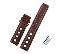 JVEIWAD Leather Bracelet Compatible With Tissot 1853 Sports Strap Racing PRS516 T91 1853 Top Layer Cowhide 20mm Watch Accessories Band(Brown-No)