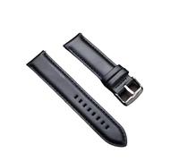 JVEIWAD Leather Retro Watchband 18mm 20mm 22mm 24mm 26mm Brown Strap Women Men Universal Wristband Compatible With DW Quick Release Bracelet(Black,24mm)