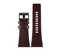 JVEIWAD Leather Wrist Band Compatible With Diesel DZ7406 DZ7408 DZ4280 DZ4343 Watch Strap 22mm 24mm 26mm 28mm 30mm 32mm 34mm Men's Bracelet(Brown black clasp,22mm)