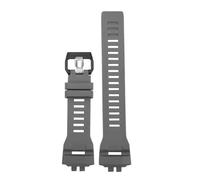 JVEIWAD Men Silicone Straps Sports Waterproof Compatible With Casio GBD-200-1A GBD-200RD-4 GBD-200 Rubber Replacement Watchband Watch Accessories(Gray)