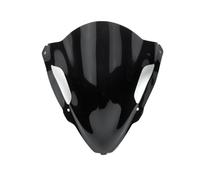 JVEIWAD Motorcycle Racing Screen Double Bubble Heightening Wind Deflector Compatible With Kawasaki Ninja ZX-6R ZX 6R Windshield 2024 ZX6R Windscreen(Black)