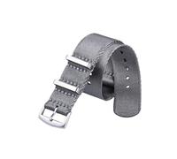 JVEIWAD Nylon Watch Strap 20mm 22mm Universal Type Sports Troops Parachute Pilot Nylon Watch Bands(Gray,20mm)