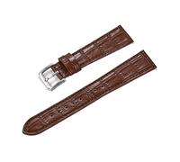 JVEIWAD Quick Release Classic Bamboo Leather Watch Strap Men Women Leather Watchbands 16mm 18mm 19mm 20mm 21mm 22mm(Brown,22mm)