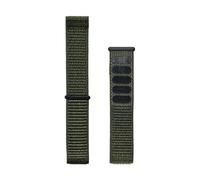 JVEIWAD Quick Release Hook Loop Adjustable For Comfort D-elugs Nylon Strap Elastic Nylon Watch Strap 20mm 22mm Watchbands(Green,20mm)