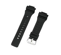 JVEIWAD Rubber Silicone Watchbands Compatible With Casio AQ-S810w 800 W-735H TRT-110H AEQ-110w AE-1000W SGW-300H MRW-200H F-180WH Strap(Black-silver)