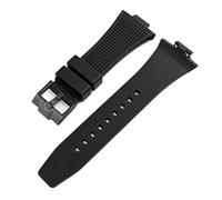 JVEIWAD Rubber Strap Compatible With Tissot PRX Powermatic 40mm Stainless Steel Buckle Men Sport Silicone Upgraded Quick Release Watch Band 12mm(Black black)