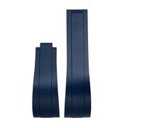 JVEIWAD Rubber Watchband Compatible With Rolex 18mm 19mm 20mm 21mm Daytona Submariner GMT Datejust Explorer Yacht Master Watch Strap Bracelets(Blue,21MM_BLACK BUCKLE)