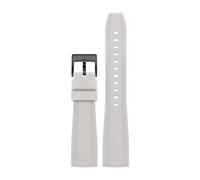 JVEIWAD Rubber Wristband Compatible With Breitling Superocean Automatic Strap Silicone Watchband 20mm 22mm Waterproof Bracelet Replace Accessories(White-black,22mm)
