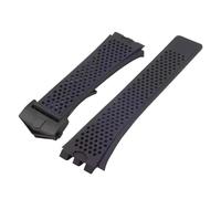 JVEIWAD Silicone Suitable Compatible With TAG HEUER Carrera Series Watch Strap For Men Concave Convex Interface Watchband Bracelet 22MM(Black-black)