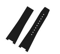 JVEIWAD Silicone Watch Strap Compatible With Bell & Compatible With Ross INSTRUEMENTS Series BRX5R BR05 BR-05 Rubber Bracelet BR Sports Watch Band 25 * 12mm(Black-no buckle)