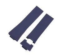 JVEIWAD Silicone Watch Strap For Athens Observation Navigation 1183 Men's Women's Waterproof Compatible With Ulysse Nardin Rubber Watchbands 25mm(Blue-no buckle)