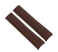 JVEIWAD Soft Silicone Watch Band Aquanaut Compatible With Patek Philippe 5164A 5167A 5168A Rubber Bracelet Curved End Accessories Straps 21mm(Brown no buckle)