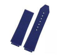 JVEIWAD Soft Silicone Watch Strap Compatible With Yubo Big Bang Men's Waterproof And Sweatproof Rubber Accessory 26 * 19MM(Blue no buckle)