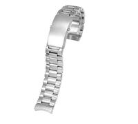 JVEIWAD Solid Stainless Steel Watch Strap Compatible With Omega 007 Compatible With Eamaster Speedmaster Planet Ocean Sports Watchband Bracelet 18mm 20mm 22mm(3 Beads-Silvery,20mm)