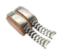 JVEIWAD Solid Stainless Steel Watch Strap Compatible With Omega 007 Compatible With Eamaster Speedmaster Planet Ocean Sports Watchband Bracelet 18mm 20mm 22mm(5 Beads-Silvery,22mm)