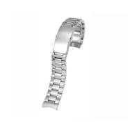 JVEIWAD Solid Stainless Steel Watchband 18mm 20mm 22mm Silver Watch Band Compatible With Omega(3 beads-silver,20mm)