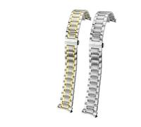 JVEIWAD Stainless Steel Watchband 20mm 21mm 19mm 13/15/18mm Bracelets Compatible With Longines Master Collection L2 Curved End Watch Strap Tools(Silver rosegold,20mm L2.669)