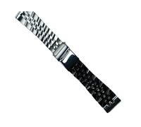 JVEIWAD Stainless Steel Watchband Compatible With Breitling A49350 AB 042011 Wrist Band 18 20mm 22mm 24mm Silver Gold Solid Metal Strap Mens Brace(Silver,24mm)