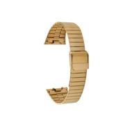 JVEIWAD Strap Compatible With CITIZEN ANA-DIGI Star River Warship Small Block JG2103/2101/2105 Retro Watch Band 18mm(Gold)