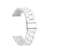 JVEIWAD Strap Compatible With Omega X Swatch Joint MoonSwatch Colorful Resin Quick Release Watch Band Compatible With Blancpain Five Oceans Men Women 20mm 22mm(White,20mm)