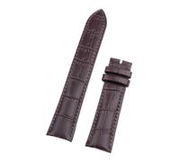 JVEIWAD Universal Accessories 20mm 21mm 22mm Cowhide Soft Leather Watchband Compatible With Longines Jaeger-LeCoultre Strap Black Green Watc(Brown,22MM_BLACK-BUTTERFLY BUCK)
