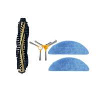 JVEIWAD Vacuum Cleaner Main Roller Side Brush Mop Cloth Compatible With Mamibot EXVAC660,EXVAC680S,EXVAC880 Robot Vacuum Cleaner Parts Replacement(Orange)